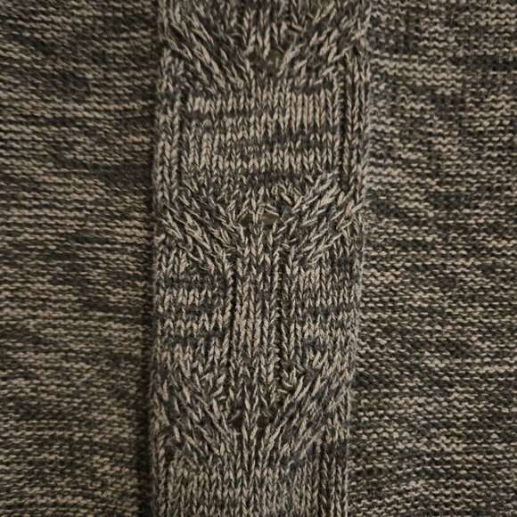 Roxy Women’s Gray Cardigan Sweater L – Cabincore, Academia, Coastal Cozy Knit - Picture 12 of 14